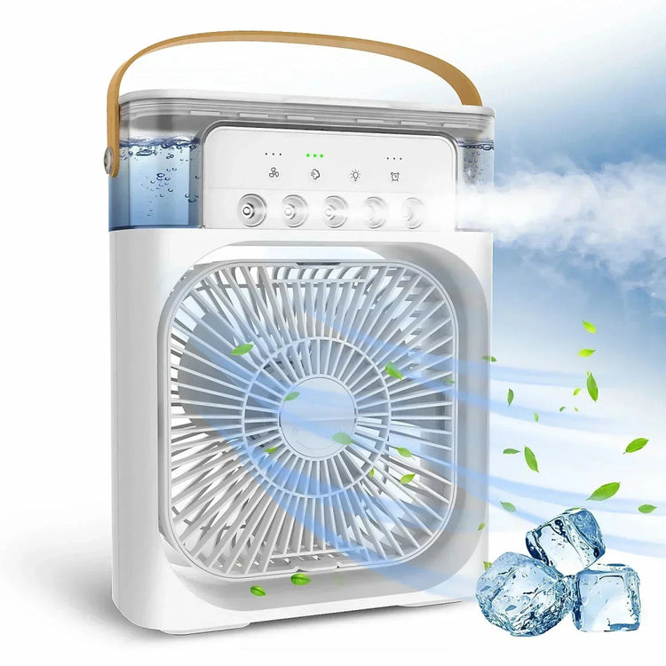 3 in 1 HydroCooler Fan Air Conditioner Home Small USB Evaporative Water Mist Cooler Portable Humidifier