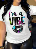 I'm A Vibe T-Shirt Lips Funny Motivational Tee