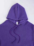 Purple hoodie on a white background