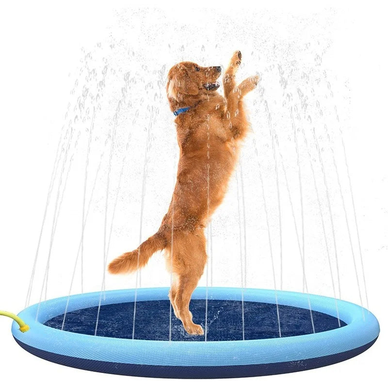 Dog Water Fountain Sprinkler Pets Toy Swimming Pool - Keep Cool