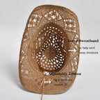 Summer Hand Woven Straw Sun Hat Women's