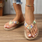 Flip Flops Resort Wear Tropical Beach Thongs Flats Women's