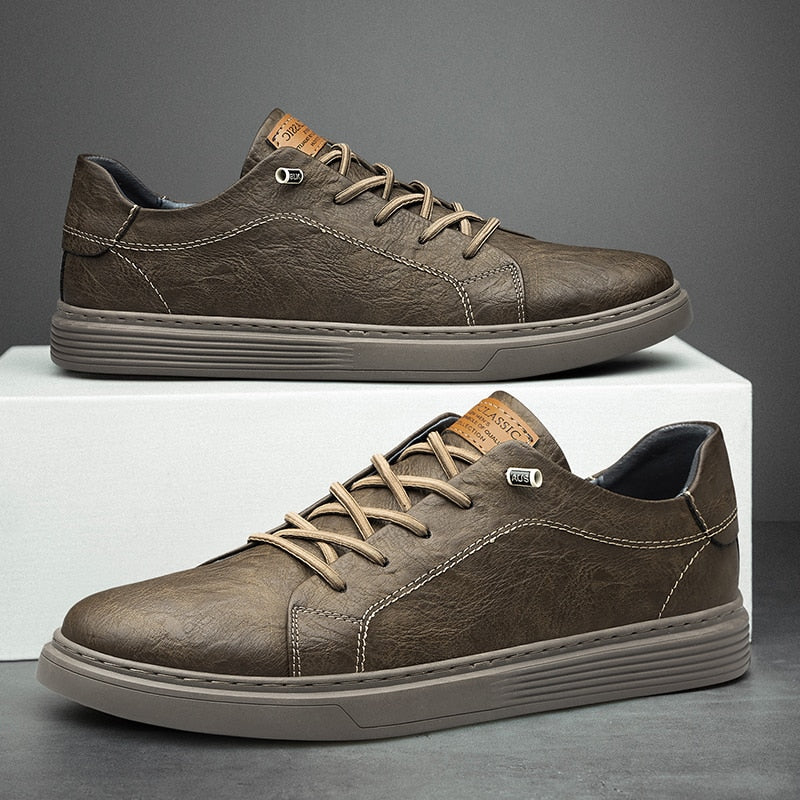 Italian Genuine Leather Oxford-Classic Slip-On Men's Casual Shoes