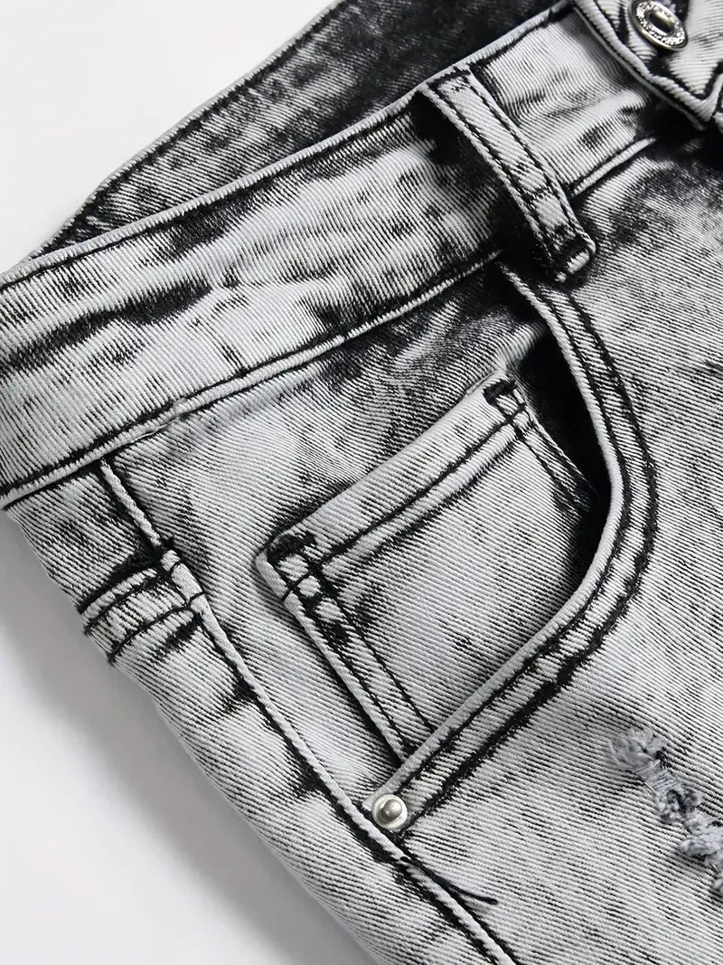 Jorts Slim Stretch Men's Denim Jeans Shorts