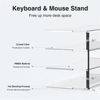 Keyboard Mouse Desk Tidy Organiser 3-Tier Stand Computer Storage