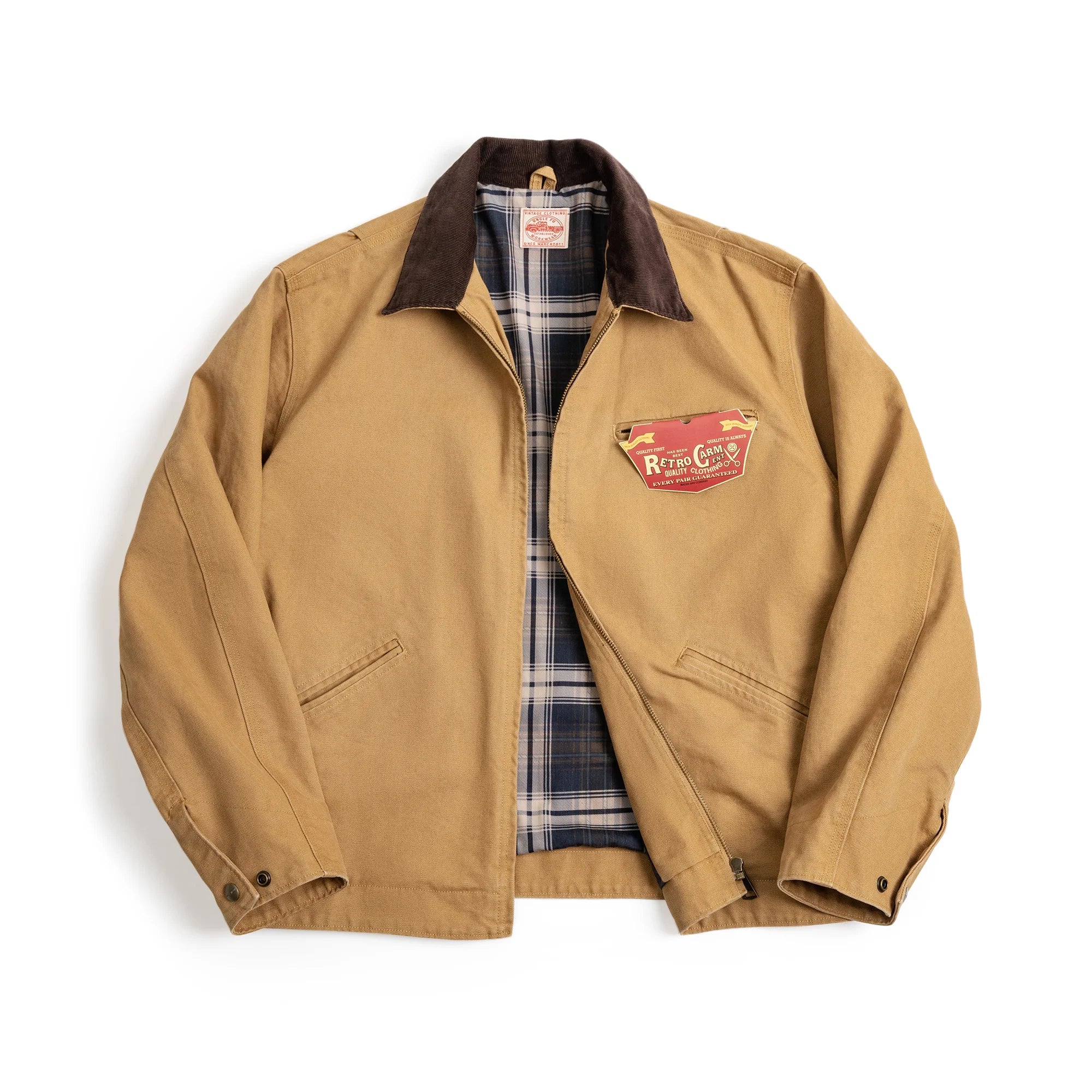 Men's Vintage Interstellar Movie Heavyweight Detroit Work Jacket