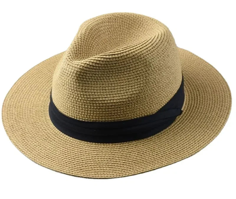 Classic Panama Hat Large Size Wide Brim Fedora