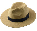 Classic Panama Hat Large Size Wide Brim Fedora