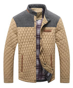 Men's Bomber Puffer Jacket Diamond Quilted