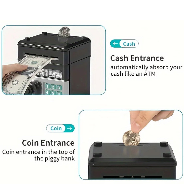 Kids Piggy Bank Mini Bank Safe Children's Educational Money Toy