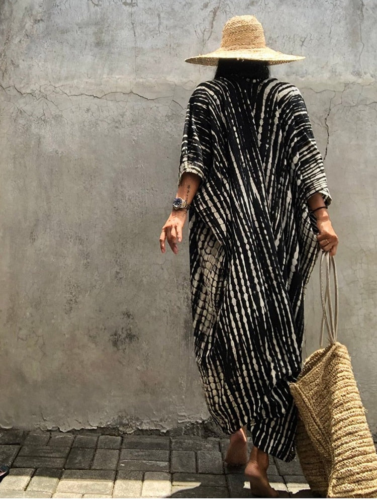 Kimono Beach Wrap Bikini Swimwear Cover Up Oversized Resort Wear Sarong