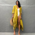 Kimono Beach Wrap Bikini Swimwear Cover Up Oversized Resort Wear Sarong