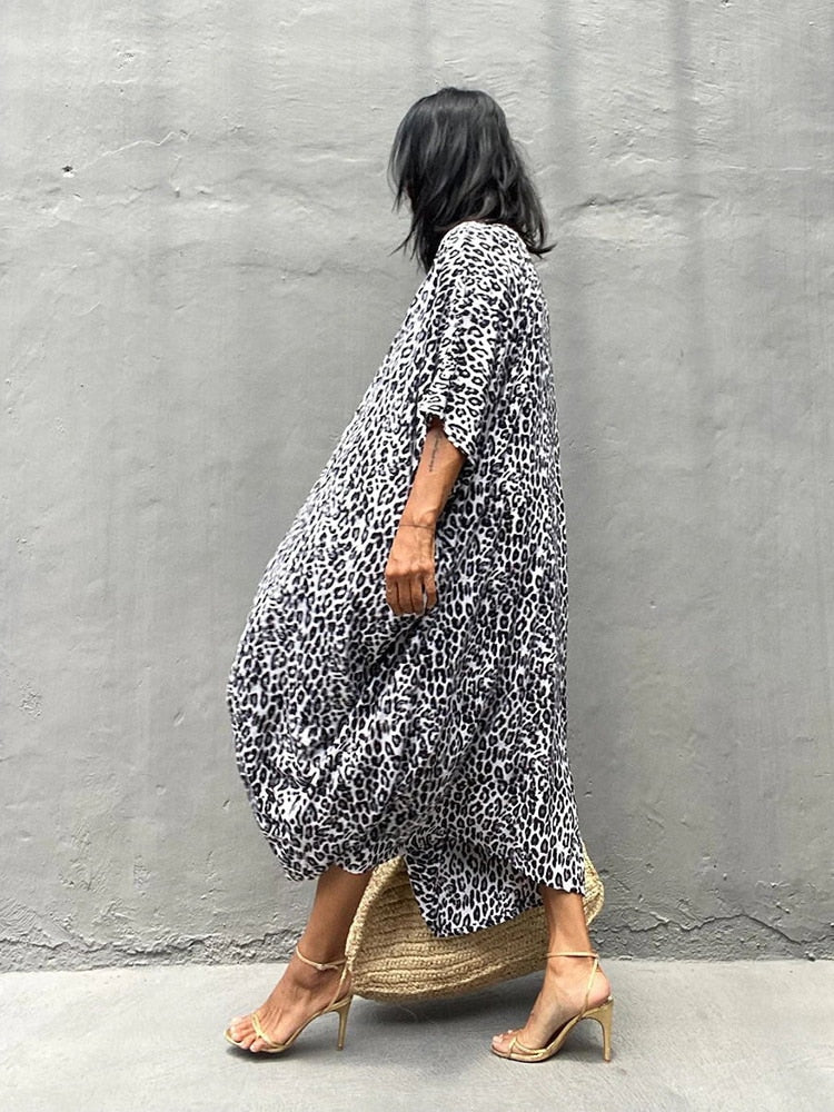 Kimono Beach Wrap Bikini Swimwear Cover Up Oversized Resort Wear Sarong