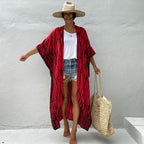 Kimono Beach Wrap Bikini Swimwear Cover Up Oversized Resort Wear Sarong
