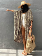 Kimono Beach Wrap Bikini Swimwear Cover Up Oversized Resort Wear Sarong