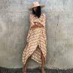 Kimono Beach Wrap Bikini Swimwear Cover Up Oversized Resort Wear Sarong