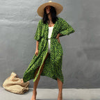 Kimono Beach Wrap Bikini Swimwear Cover Up Oversized Resort Wear Sarong