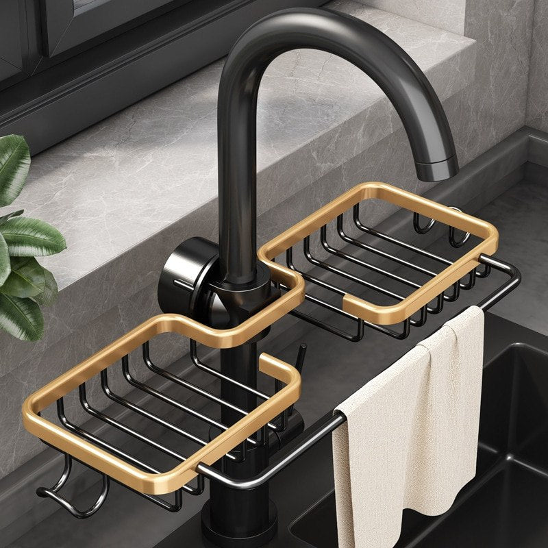 Kitchen Sink Rack Caddy Dishes Organiser | Shower Bathroom Soap Holder