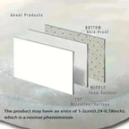 Diagram of a glass screen protector with labeled layers on a light gray background.