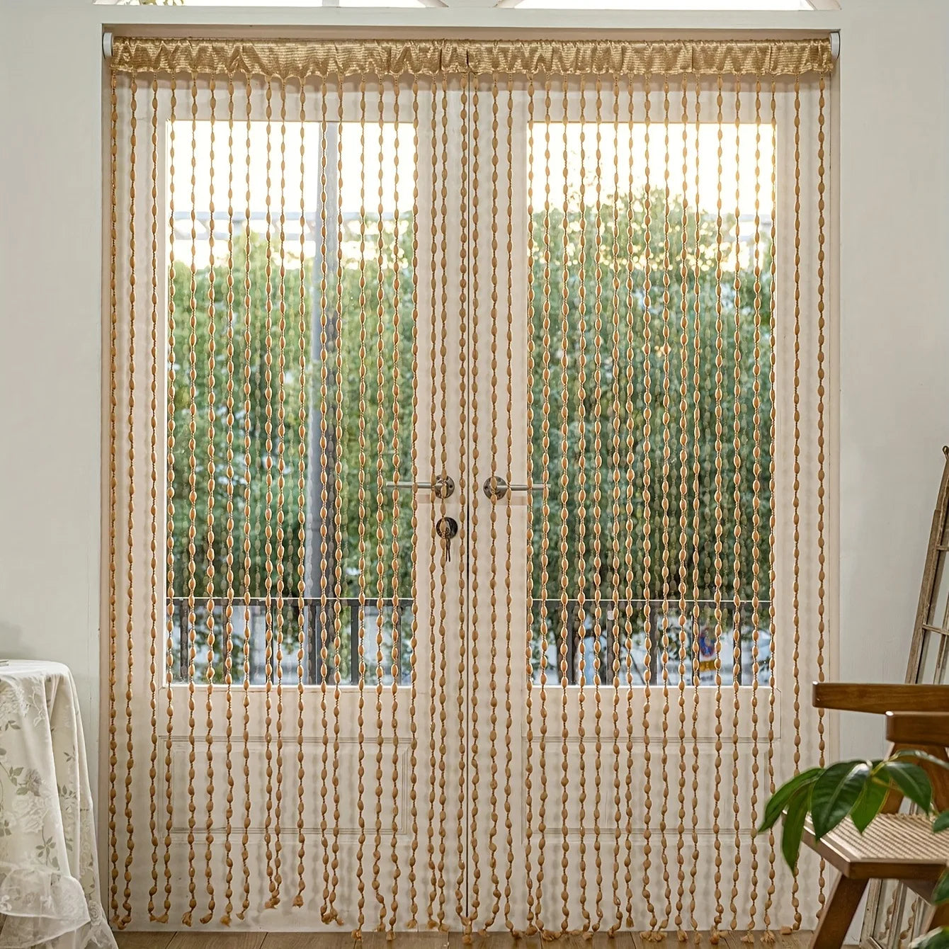 Lantern Tassel Door Beaded Curtain Decoration Room Divider