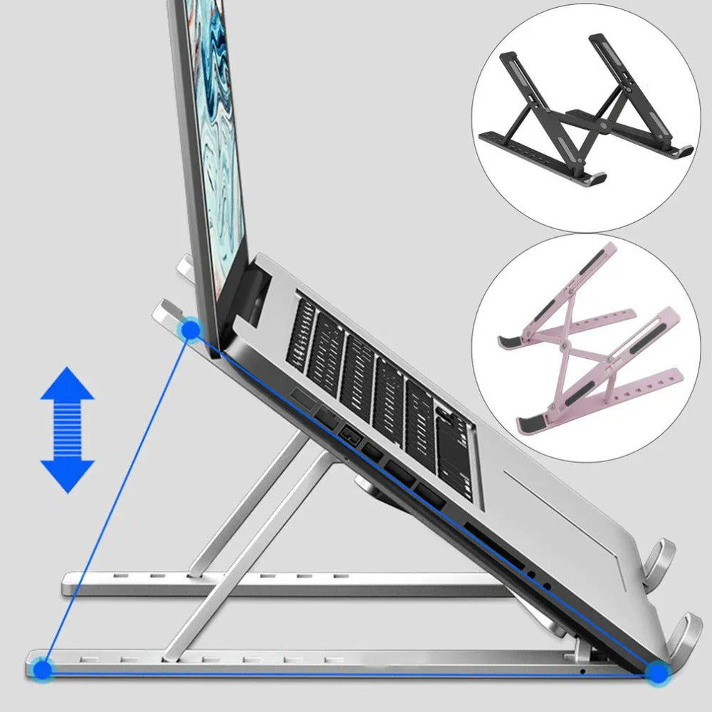 Portable Laptop Stand Ergonomic Notebook Holder Collapsible Adjustable