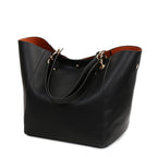 Large Shoulder Crossbody Tote Handbag With Bonus Clutch Bag
