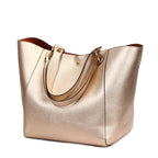 Large Shoulder Crossbody Tote Handbag With Bonus Clutch Bag