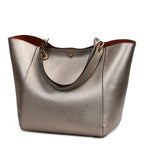 Large Shoulder Crossbody Tote Handbag With Bonus Clutch Bag