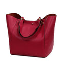 Large Shoulder Crossbody Tote Handbag With Bonus Clutch Bag