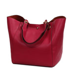 Large Shoulder Crossbody Tote Handbag With Bonus Clutch Bag