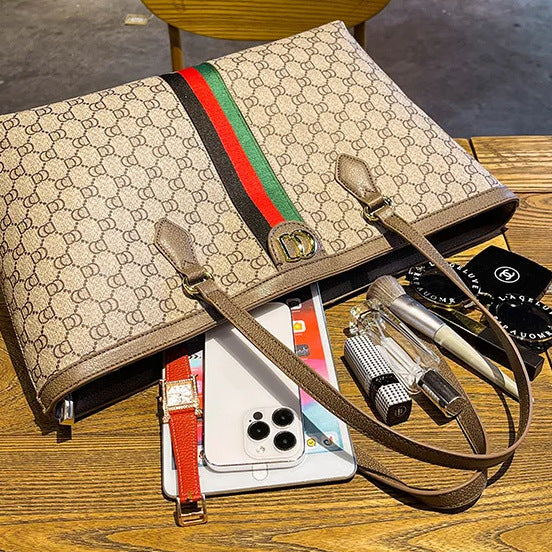 Designer Busy Mum Tote Handbag Large-Capacity High-End Texture