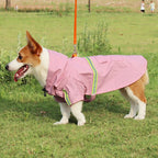 Large Dog Raincoat Cloak Style Waterproof Reflective Pet Jacket