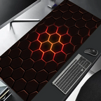 Large Gaming Mouse Pad Artistic Neon Glowing Design