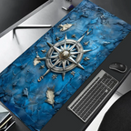 Large Vintage Steampunk Compass Mouse Pad