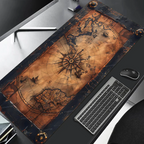 Large Vintage Steampunk Compass Mouse Pad