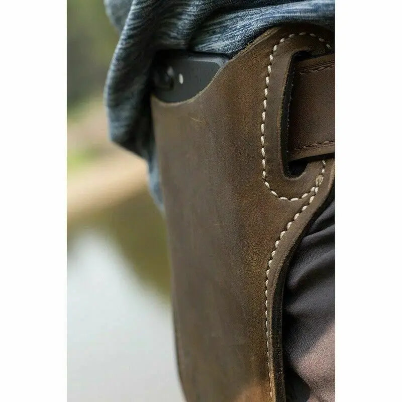 Men's Phone Case Holster Cellphone Leather Belt Loop Pouch