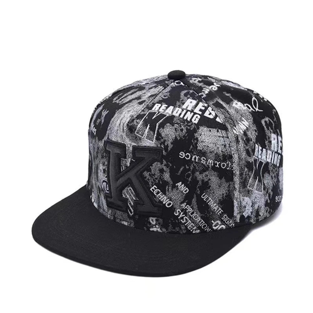 Hip Hop Embroidered Flat Brim Cap