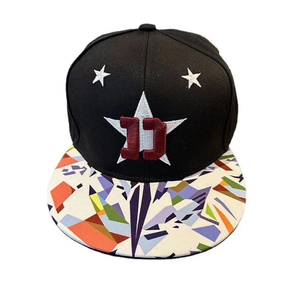 Hip Hop Embroidered Flat Brim Cap