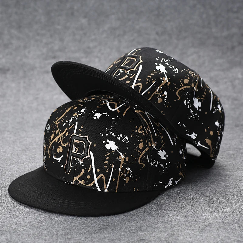 Hip Hop Embroidered Flat Brim Cap