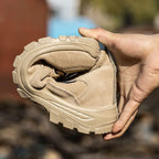 Men's Safety Work Boots Lightweight Stab-Proof Suede Leather
