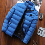 Long-Sleeve Puffer Jacket Smart-Cut and Zipper Pockets