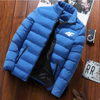 Long-Sleeve Puffer Jacket Smart-Cut and Zipper Pockets