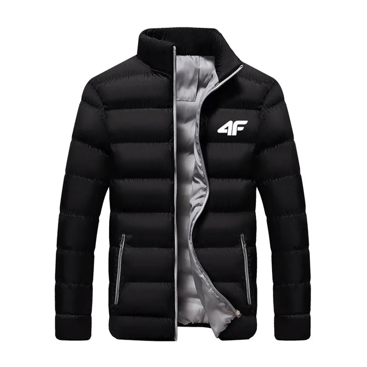 Long-Sleeve Puffer Jacket Smart-Cut and Zipper Pockets-Keep Melbourne Marvellous Official Store