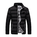 Long-Sleeve Puffer Jacket Smart-Cut and Zipper Pockets