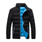 Long-Sleeve Puffer Jacket Smart-Cut and Zipper Pockets