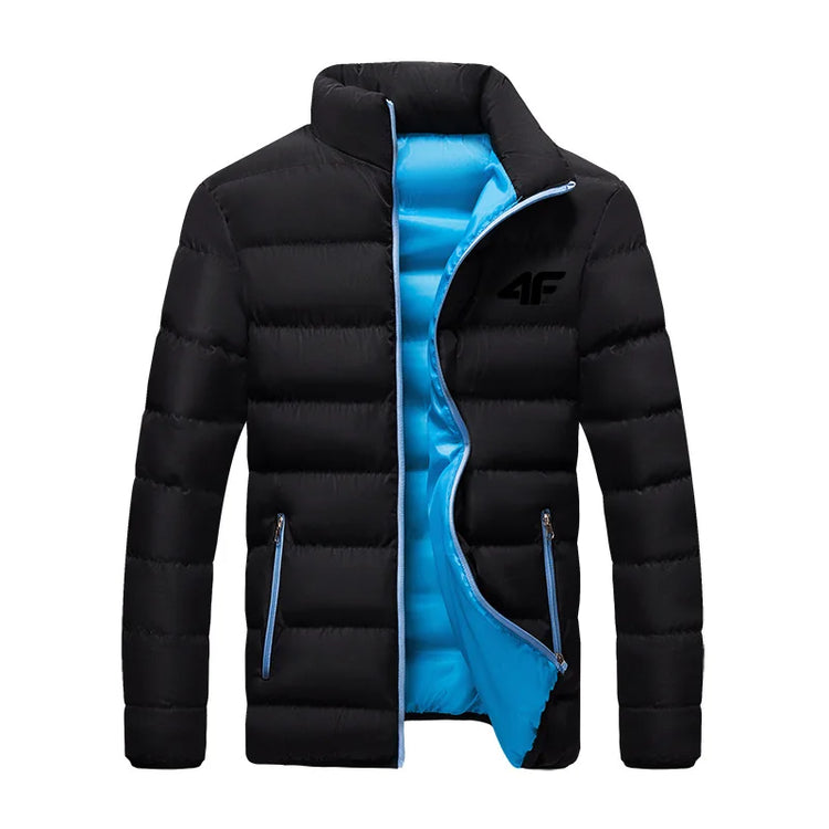 Long-Sleeve Puffer Jacket Smart-Cut and Zipper Pockets-Keep Melbourne Marvellous Official Store