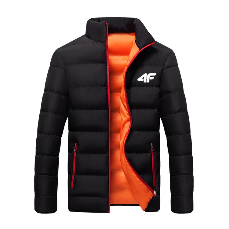 Long-Sleeve Puffer Jacket Smart-Cut and Zipper Pockets-Keep Melbourne Marvellous Official Store