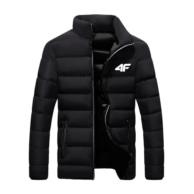 Long-Sleeve Puffer Jacket Smart-Cut and Zipper Pockets-Keep Melbourne Marvellous Official Store