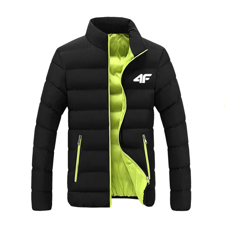 Long-Sleeve Puffer Jacket Smart-Cut and Zipper Pockets-Keep Melbourne Marvellous Official Store