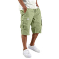 Loose Straight Cargo Shorts With Drawstring Waist